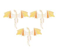 Hemobllo 3pcs Flying Dragon Enamel Lapel Pins Metal Brooch Set Cute Dinosaur Hat Pin for Women Backpack Collar Decorative Accessories