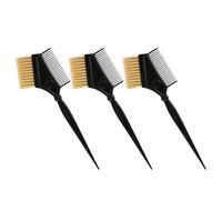 Hemobllo 3pcs Hair Dyeing Comb Set with Soft Bristles for Salon and Home Use, Hairdressing Tools for Precise Hair Tint Application and Dye Coloring, Professional Barber Supply