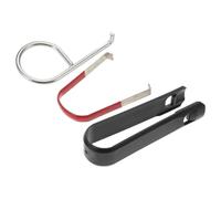 Hemobllo 3pcs Hubcap Removal Tool Set with Metal Hook and Black Plastic Clip, Auto Nut Disassembly Tool for Wheel Hub and Nut Removal, Suitable for Emergency Lug Bolt and Center Cap Repair