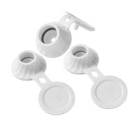 Hemobllo 3pcs Leak-proof Shampoo Bottle Caps for Dispensers with Tpe Material and Elegant Design No Waste Upside down Bottle Lid Covers for Bathroom and Kitchen