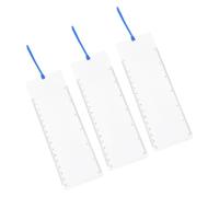 Hemobllo 3pcs Lightweight PVC Page Magnifier with Ruler Portable Handheld Reading Magnifying Sheet for Measuring and Reading Books Accessory for Low Vision