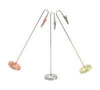 Hemobllo 3pcs Metal Desktop Memo Holder Clips Set Gold, Silver, Rose Gold 20cm Standing Note Holders for Office Desk Organization and Event Table Number Display
