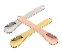 Hemobllo 3pcs Metal Skin Care Spatula Lotion Makeup Tiny Applicators for Facial Cream