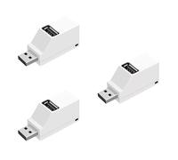 Hemobllo 3pcs Mini Portable USB Hub USB Splitter for Charging and Data Transfer for Desk Use Extension Hub