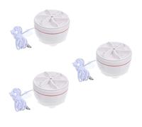 Hemobllo 3pcs Mini Portable Washing Machine Travel Laundry Washer for Socks and Underwear Lightweight and Design for Business Trips and Camping