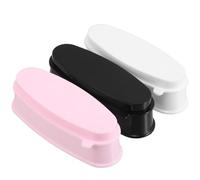Hemobllo 3pcs Nail Powder Dipping Box Set with Recycling Tray, Compact Plastic Containers for Easy to Clean and Reducing Waste, at Home Nail Art and Professional Manicure Use