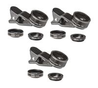 Hemobllo 3pcs Phone Lens Fish-eye Lens and Use and Capturing Wide-angle Scenes