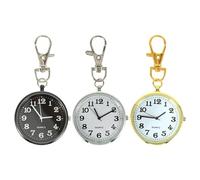 Hemobllo 3pcs Pocket Watch Key Chain Dial for Easy Checking for and Medical Professionals Face