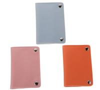 Hemobllo 3pcs Portable Nail Drill Bits Organizer Case with Snap Closure Nail Tool Storage Bag with Protective Inner Lining Clear Display for Easy Selection Portable and Lightweight in Blue