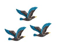 Hemobllo 3pcs Resin Seagull Wall Hanging Drops Set, Retro Right-facing Seabird Figurines for Coastal Home Decor, Creative Ocean Bird Wall Art Accent