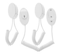 Hemobllo 3pcs Retractable Cable with Self-adhesive Oval Hook for Tv Remote Control and Cellphone Tether, Universal Plastic Anti-lost Leash for Home and Office Use