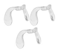 Hemobllo 3pcs ’s U-Shaped One-piece Silicone Nose Pads with Screw for Glasses 2.3mm Replacement Nose Bridge Pads for School and Daily Use