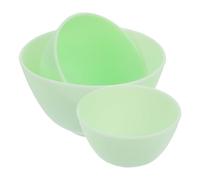 Hemobllo 3pcs Silicone Facial Mask Mixing Bowls Anti-drop DIY Face Mask Bowl Set Safe Material Home Spa Beauty Tool