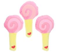 Hemobllo 3pcs Squeaky Plush Dog Toy Chew Ball Rope for Puppy | Bite Resistant, Stress Relief Play, Discourages Destructive Behaviour, Compact Pack of Three