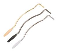 Hemobllo 3pcs Stainless Steel Curved Tremolo Whammy Bar for Electric Guitar with Rubber Grip, Adjustable String Tension and High-frequency Vibrations, Guitar Accessory for Beginners