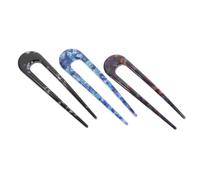 Hemobllo 3pcs U Shaped French Hair Pins Acetate Sheet Sturdy Hard to Breakage Hair Accessories for Women Formal Wear Daily Use Simplicity Style