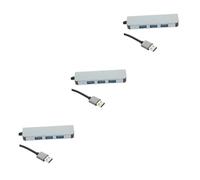 Hemobllo 3pcs Usb Hub Port Splitter Lightweight Usb Adapter for Laptop into Four High-speed Data Transfer for Keyboard Mouse Printer and More