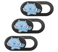 Hemobllo 3pcs Webcam Cover Webcam Cover Slide Unique Cartoon Pattern Abs Material Prevent Peeping Privacy Protection for Mobile Phone Tablet