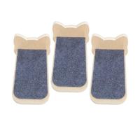 Hemobllo 3pcs Wooden Cat Wall Steps with Scratch Resistant Finish and Modular Design, Khaki Floating Shelves for Kitten Climbing and Playing in Small Apartments