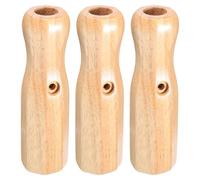Hemobllo 3pcs Wooden Foosball Handle Grips with Non-slip Design and Comfortable Feel, Octagon Wood Handles for Foosball Table Replacement, for Rooms and Office Leisure Areas