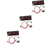 Hemobllo 3sets Pci-e Mining Riser Adapter Extender for Gpu Compatible Pci-e to Slots for Mining Setup