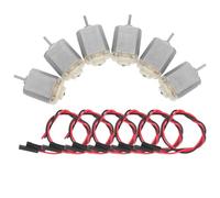 Hemobllo 3v Dc Micro Motor for DIY Crafts and Science Projects, Hobby Motor Set with Connector (6pcs) for Boys and Girls’ Educational Model Building and Rc Boats