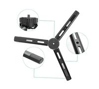 Hemobllo 4-Level Adjustable Aluminum Alloy Mini Tripod for Camera and Phone Foldable Tabletop Stand Compatible with DSLR and Mirrorless Cameras Portable Travel Accessory