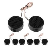 Hemobllo 4 Pairs Car Speaker Dome Tweeter Set for Automotive Audio System Replacement - High Efficiency Car Stereo Tweeters Compatible with Vehicle Sound Systems - Mini Dome Speakers