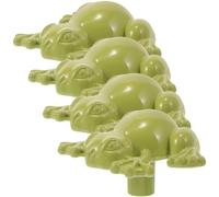 Hemobllo 4 Pcs Blue Frog Animal Drawer Pulls Metal Cabinet Handles for Wardrobe Bedroom Kitchen Cupboard Replacement Furniture Hardware