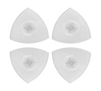 Hemobllo 4 Pcs Nylon Ruan Plectrum Lr02 Picks for Liuqin and Ruan Instrument, White Non-slip Sturdy 3.2cm X 1.27mm Stringed Instrument Accessories for Performance