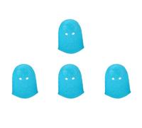 Hemobllo 4 Pcs Silicone Guitar Finger Caps in Blue, Reusable Finger Guards Easy to Put and Take, Suitable for Ukulele and Guitar Beginners