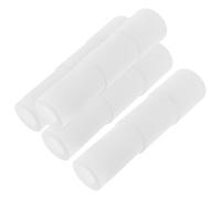 Hemobllo 4 Pcs White Chair Gas Lift Telescoping Covers, Non-Slip Three-Section Gas Cylinder Dust Protective Sleeves for Office and Gaming Chair Replacement Parts