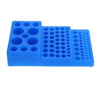 Hemobllo 40-hole Trapezoid Test Tube Rack Multi-hole Test Tube Stand Laboratory Holder for Chemistry Labs Industrial Scientific Use