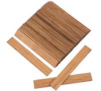 Hemobllo 40-piece Dollhouse Flooring Set, Miniature Floorboards in Light Brown Plastic, Embossed 1:12 Scale Flooring for Dollhouse Interiors And Diy Projects