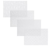 Hemobllo 40 Sheets Embossed Translucent Craft Paper for Scrapbooking DIY, Vintage Style Journal Decoration Base Paper Set with 4 Patterns (Grid, Branch, Star Moon, Shadow)