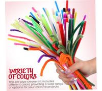 Hemobllo 400 Pcs Crafting Pipe Cleaners Flexible Fuzzy Chenille Stems for DIY Projects Home Decorations Vibrant Colors Bulk Pack Creative Craft Sticks for Making Animals Flowers Jewelry