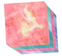 Hemobllo 400 Sheets DIY Square Handicraft Paper for Origami and Crafts Delicate Sky Theme Watercolor Design Thick Paper for Adults Art Projects