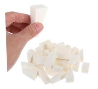 Hemobllo 40pcs Mini Triangle Makeup Sponges for Foundation Nail Art Supplies and Cosmetic Wedges for Face Painting and Applying Powder