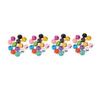 Hemobllo 40pcs Multi-function Decorative Cat Bells in 22mm Candy Colour Painted Iron for Pet Accessories with Delicate Design, Practical Use for Cats and Pets in Offices or Random Color