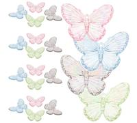 Hemobllo 40pcs Resin Miniature Butterfly Charms for DIY Crafts and Phone Case Decoration, Assorted Colour with Delicate Appearance and Vivid Design, for Resin Crafts and Handmade