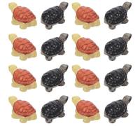 Hemobllo 40pcs Resin Sea Turtle Figurines Miniature Tortoise Ornaments Yellow and Black Small Garden Sculptures for Fairy Garden Micro Landscape and Aquarium Decor