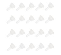 Hemobllo 40pcs Silicone Pet Nurser Bottle Nipples Rabbit Pacifiers Nurser Teats for Kitten Puppy Feeding