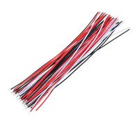 Hemobllo 45pcs 22awg Electric Guitar Pickup Wires with Foil Shielding, Black White Red Instrument Patch Cables Bulk Set for Guitar Pedal and Stage Use