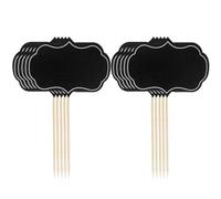Hemobllo 48pcs Writable Chalkboard Stick Food Labels with Toothpick Signs for Wedding Buffet Cheese Markers Cupcake Picks Party Decorations