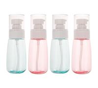 Hemobllo 4pcs 60ml U Shaped Portable Plastic Travel Bottles Leak-proof Cosmetic Containers for Lotion and Makeup Remover Suitable for Daily Life and Travel Random Color