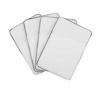 Hemobllo 4pcs Adhesive Phone Card Holder Wallet Heat Transfer Sublimation Stick Card Case for Smartphones Back Pocket for Credit Easy Installation for Phone Models
