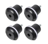Hemobllo 4pcs Black Plastic Office Chair Feet Pads with Strong Load and Non-slip Features, Compact Replacement Foot Furniture Stoppers for Office Chair and Sofa Use