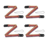 Hemobllo 4pcs Braided Guitar Strap Vintage Hawaiian Ukulele Strap Cotton Adjustable Shoulder Belt for Banjo Musicians Seeking Comfort Woven Style