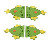 Hemobllo 4pcs Easter Chick Festive Chick Covers Decorative Egg Storage Bags Reusable Easter Covers Party Decorations