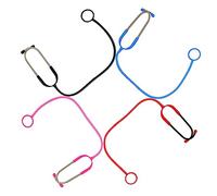 Hemobllo 4Pcs Halloween Stethoscope Realistic Doctor Role Play Props for Dress Up Parties for Creative Learning and Fun